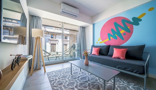 Estudio Deluxe, balcón, vistas a la ciudad