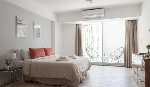 Estudio Deluxe, balcón, vistas a la ciudad