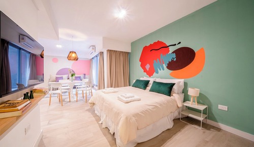 Estudio Deluxe, balcón, vistas a la ciudad