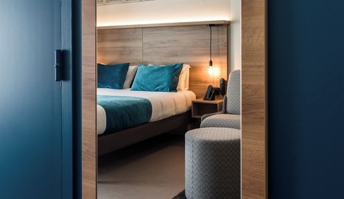 Habitación cuádruple familiar, 1 cama de matrimonio con sofá cama