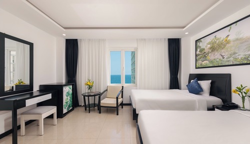 Habitación triple Deluxe, vistas al mar