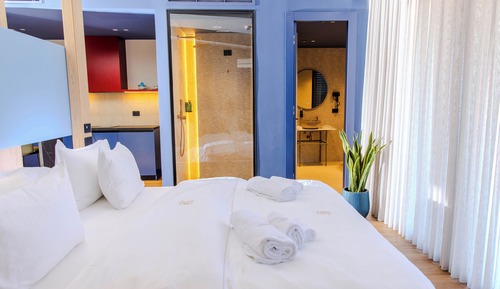Estudio Deluxe, balcón, vistas a la ciudad