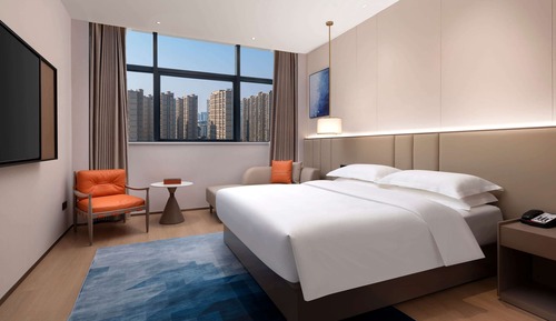 Habitación, 1 cama de matrimonio grande, no fumadores, vistas a la ciudad