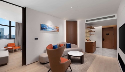 Suite Deluxe, 1 cama de matrimonio grande, no fumadores, vistas a la ciudad