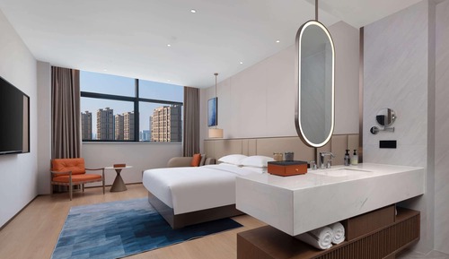 Habitación Deluxe, 1 cama de matrimonio grande, no fumadores, vistas a la ciudad