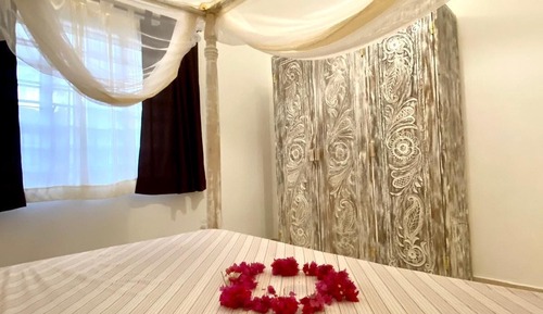 Habitación económica con 1 cama doble o 2 individuales, 1 cama doble, no fumadores, vistas al jardín
