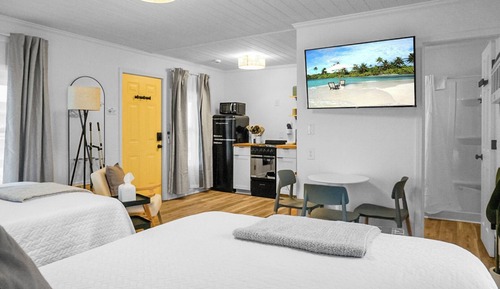 Habitación tradicional, 2 camas de matrimonio, no fumadores, cocina básica