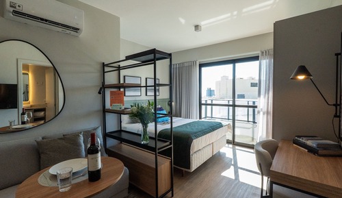 Estudio de lujo, 1 cama de matrimonio