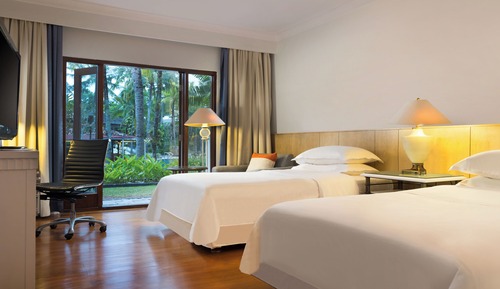 Habitación Deluxe con 2 camas individuales, vistas al jardín