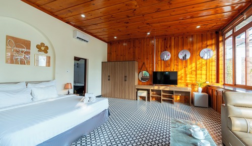 Villa estándar, 1 cama de matrimonio grande, terraza, vistas a la piscina