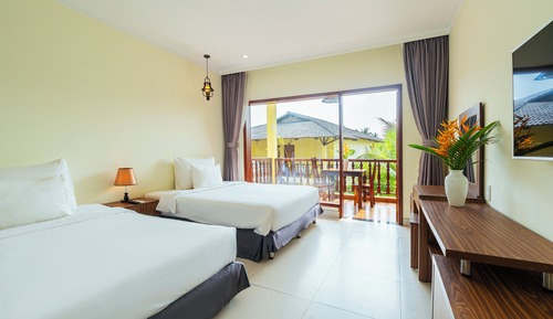 Suite ejecutiva, 2 habitaciones, balcón, vistas al jardín