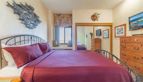 Apartamento, 1 cama de matrimonio grande, balcón, vistas al mar (610)