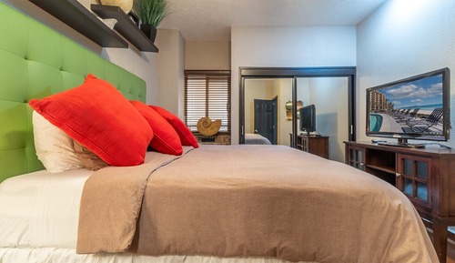 Apartamento, 1 cama de matrimonio grande, balcón, vistas al mar (112)
