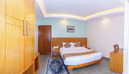 Habitación individual Deluxe, balcón, vistas a la montaña
