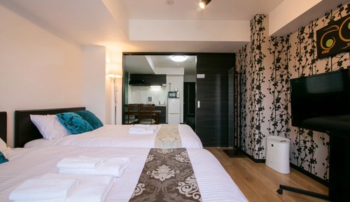 Habitación Grand, varias camas, cocina