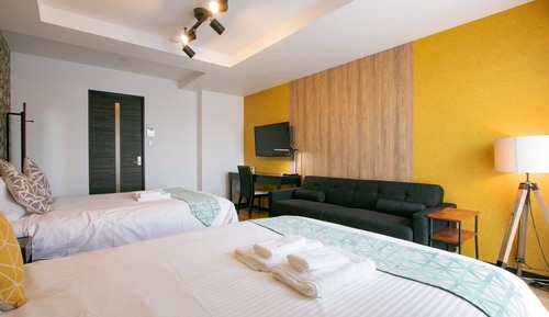 Habitación presidencial, varias camas, cocina