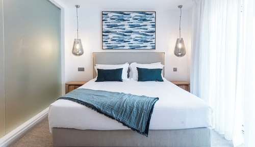Habitación Deluxe doble, vistas parciales al mar