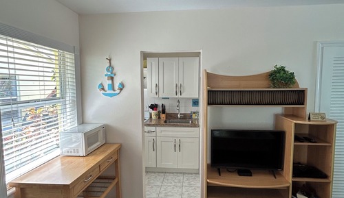 Estudio Deluxe, 1 cama de matrimonio con sofá cama, vistas al complejo turístico, frente a la playa