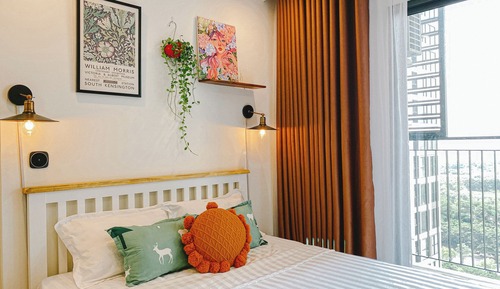 Apartamento clásico, balcón, vistas al lago