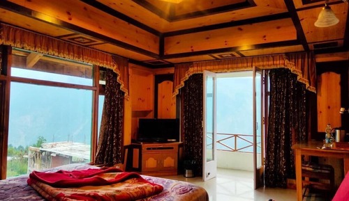 Habitación Deluxe doble, balcón, vistas a la montaña