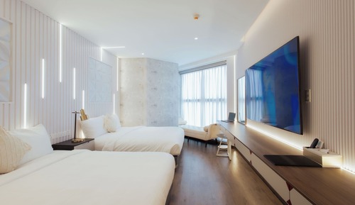 Suite Premium, 1 habitación, vistas parciales al mar, planta ejecutiva