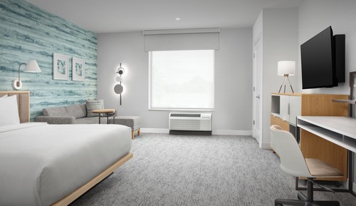 Estudio, 1 cama de matrimonio grande con sofá cama (Mobility/Hearing Accessible, Tub)
