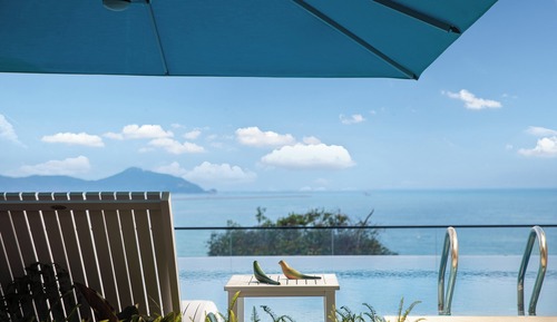 Habitación Premium, 1 cama de matrimonio grande, acceso a la piscina, vistas al mar