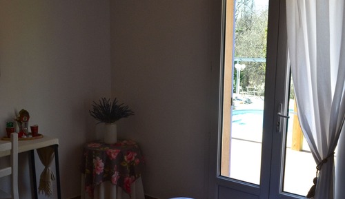 Habitación Deluxe doble, baño privado, vistas a la piscina (Chambre)