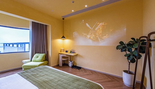 Habitación cuádruple Elite, vistas al mar