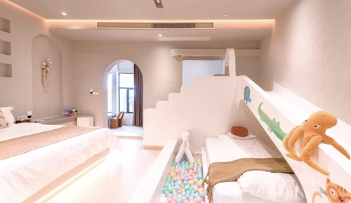 Habitación triple familiar, vistas al mar