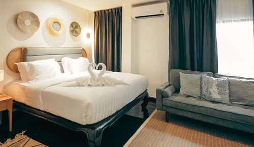 Habitación Deluxe con 1 cama doble o 2 individuales, vistas a la ciudad