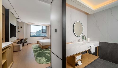 Habitación, 1 cama de matrimonio grande, accesible para personas con discapacidad