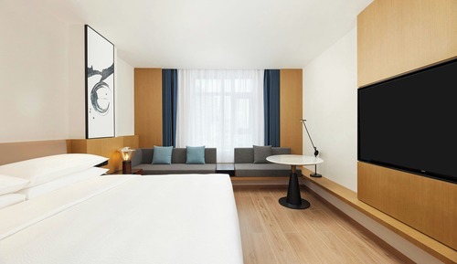 Habitación estándar, 1 cama de matrimonio grande, vistas a la ciudad