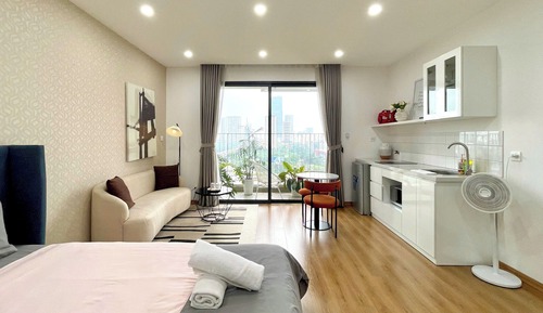 Estudio estándar, vistas a la ciudad