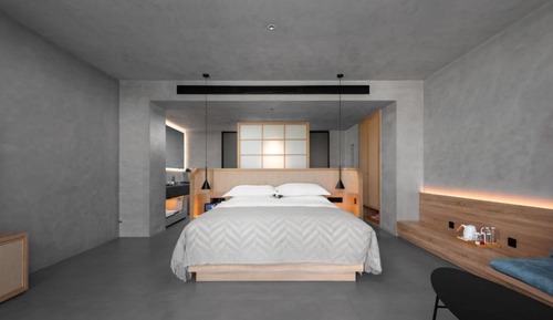 Habitación de lujo doble, frigorífico, sobre el agua