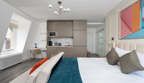 Suite estudio superior, vistas a la ciudad