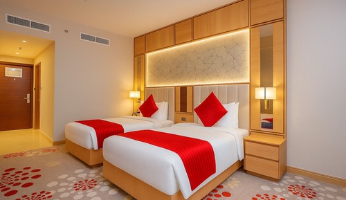 Habitación estándar con 2 camas individuales, vistas a la ciudad
