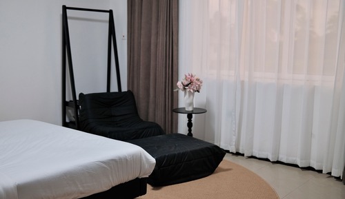 Habitación Deluxe doble, 1 cama de matrimonio, vistas parciales al mar