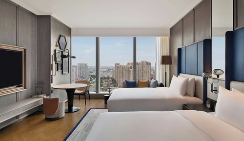 Habitación Deluxe, 2 camas dobles, vistas a la ciudad