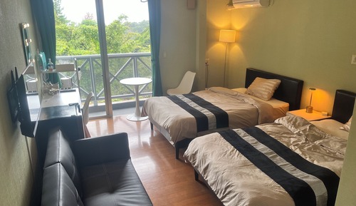 Habitación triple Deluxe, balcón, vistas a la bahía