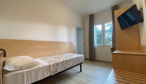 Habitación individual básica, balcón, vistas al jardín