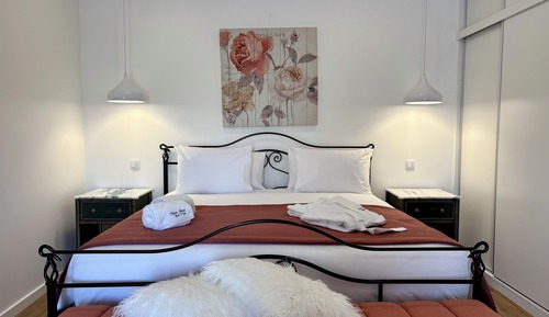 Suite ejecutiva, 1 cama de matrimonio grande, vistas al jardín