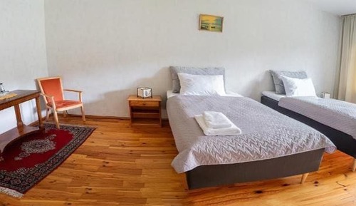 Habitación estándar con 2 camas individuales, vistas al jardín