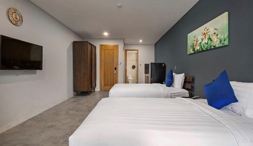Habitación con 2 camas individuales, no fumadores, balcón