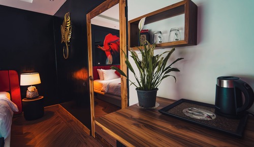 Habitación cuádruple Deluxe, vistas al jardín