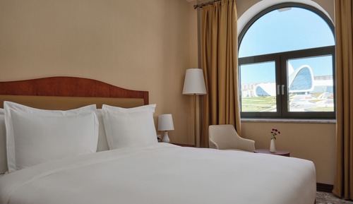 Habitación estándar con 1 cama doble o 2 individuales, vistas a la ciudad