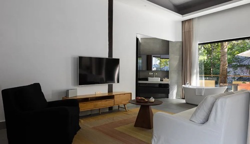 Habitación clásica con 2 camas individuales, patio, vistas al jardín
