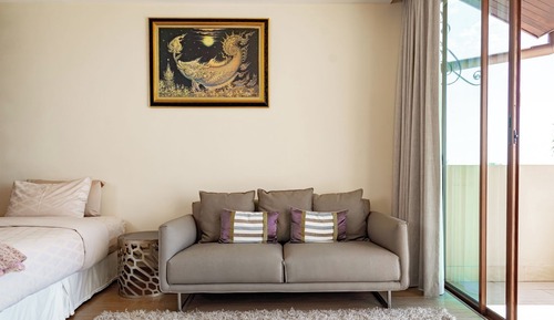 Habitación triple Deluxe, balcón, vistas al mar
