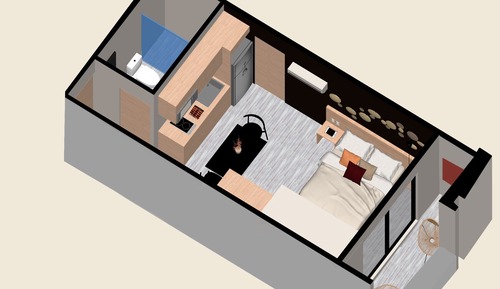Apartamento exclusivo, balcón, vistas a la ciudad