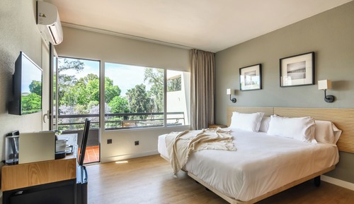 Habitación doble, balcón, vistas al jardín